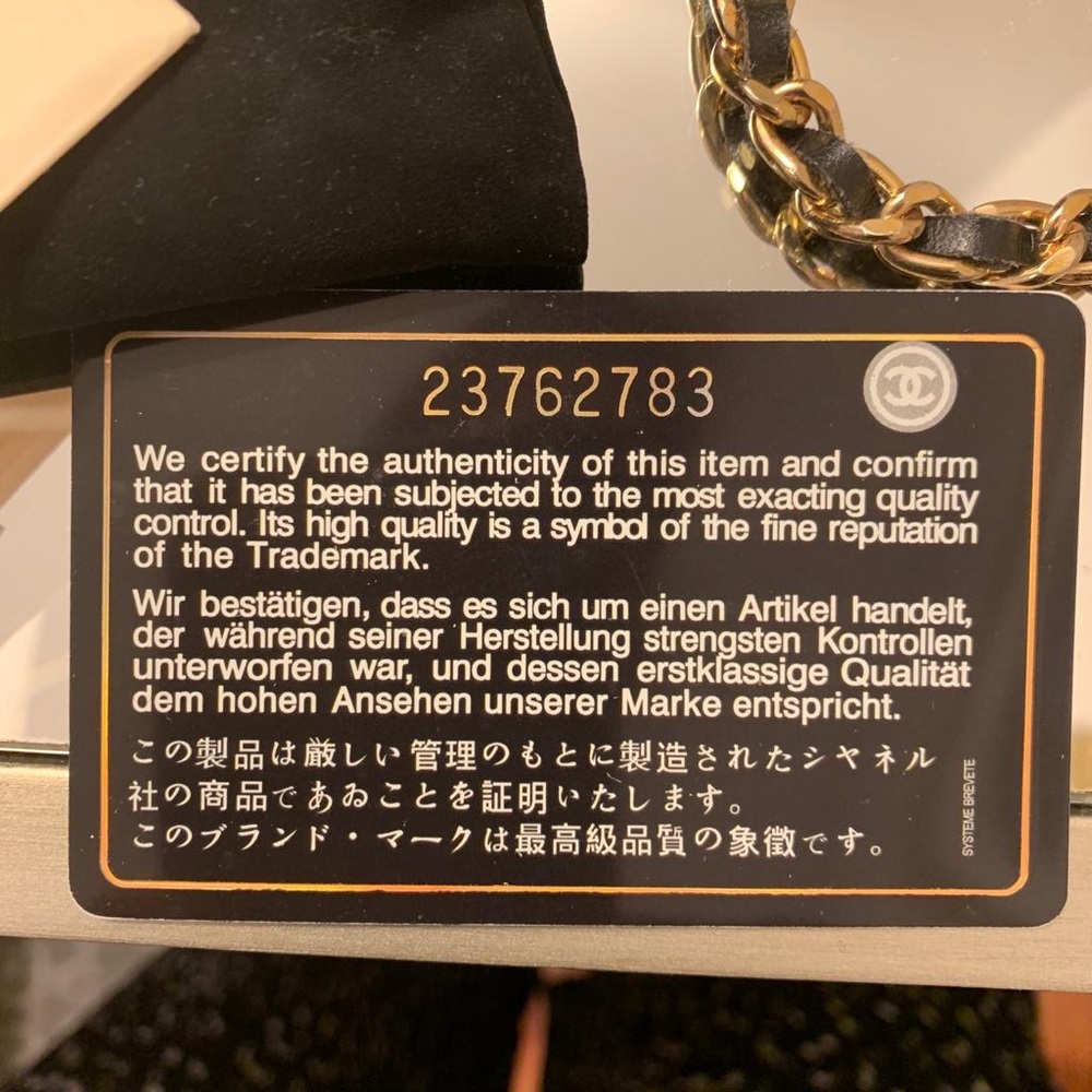Chanel classic chevron wok wallet on chain